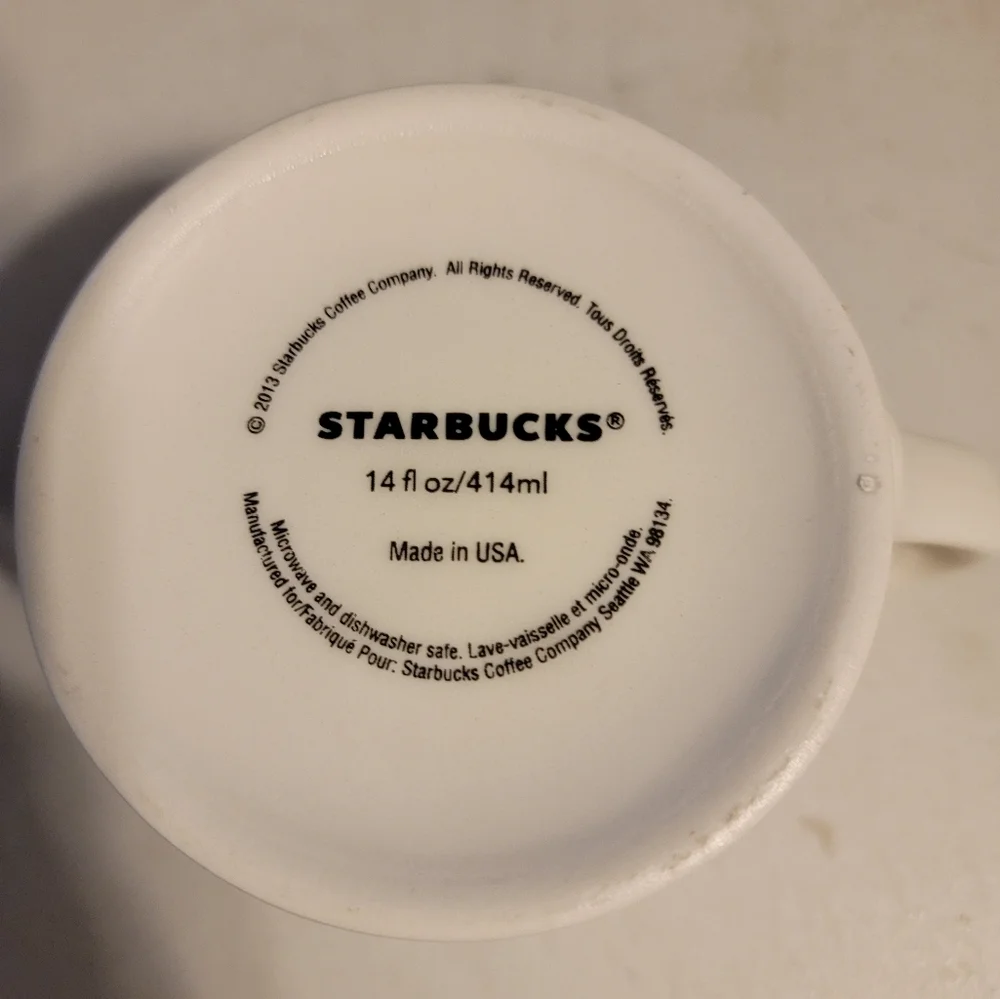 Starbucks‎ 2013 TM/MC 14 fl oz Coffee Mug